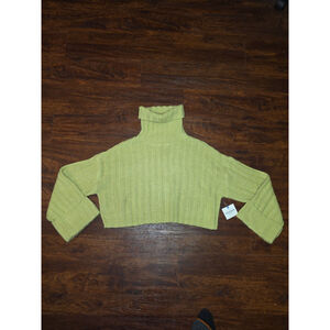 Lime Green Arizona Crop Sweater size small NWT